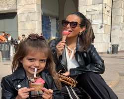The star is fond of ice-creams.